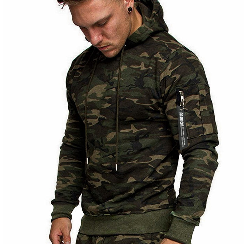 Camouflage Men's Casual Long Sleeve Sweater