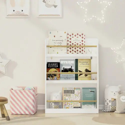 3rd Tier Children's Bookshelves, Children's Bookshelves, Help Keep Bedrooms, Playrooms And Classrooms Tidy And White