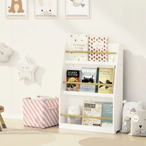 3rd Tier Children's Bookshelves, Children's Bookshelves, Help Keep Bedrooms, Playrooms And Classrooms Tidy And White