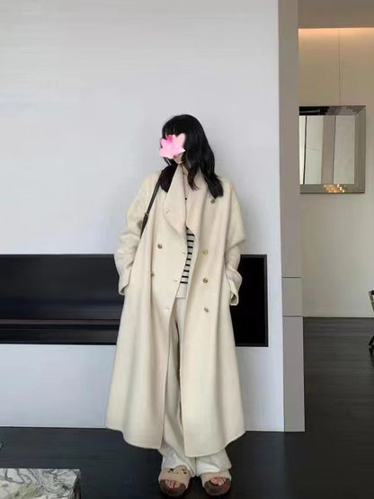 Women's Long Loose Cashmere Overcoat