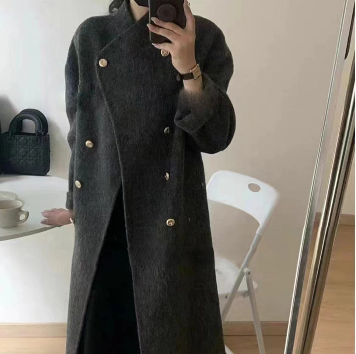 Women's Long Loose Cashmere Overcoat