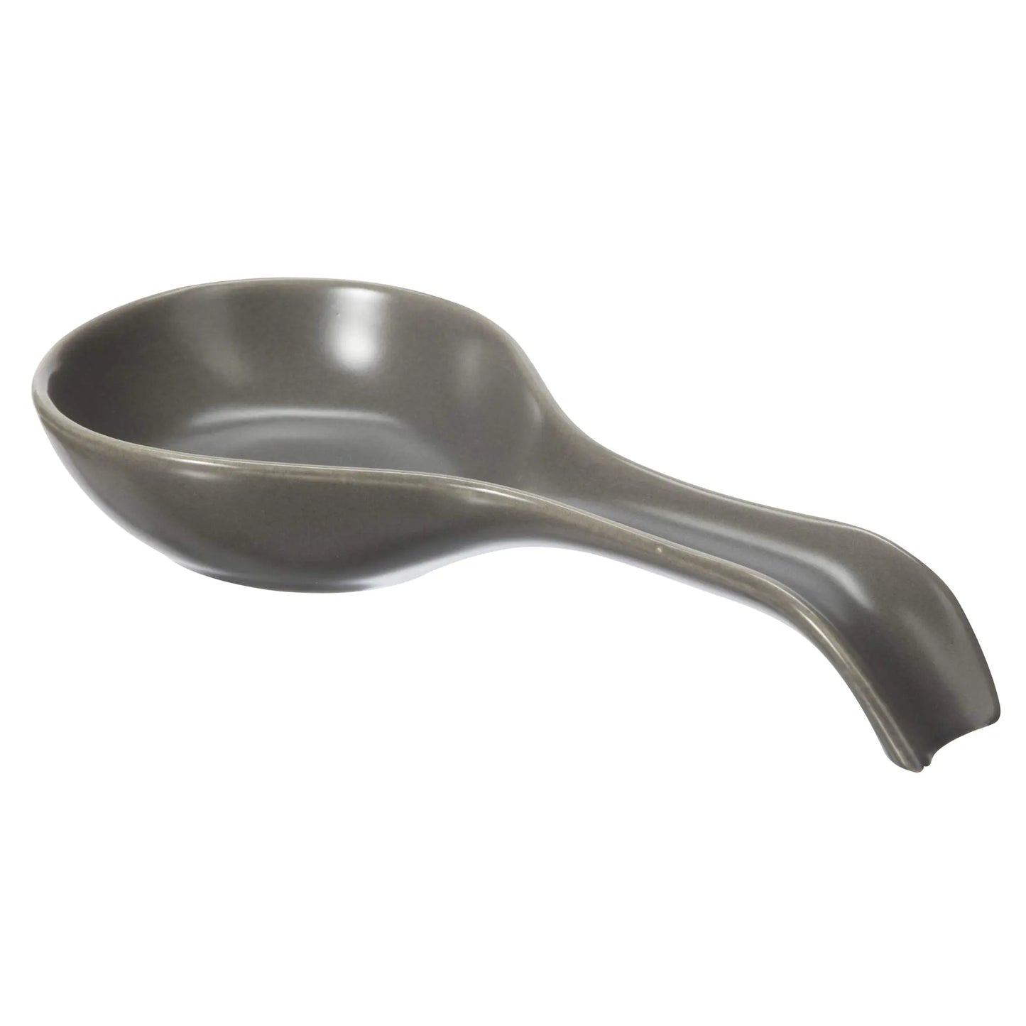 OGGI Ceramic Spoon Rest- Spoon Rest for Stove Top Spoon Holder for Countertop Kitchen Decor for Counter Coffee Bar Accessories Gray