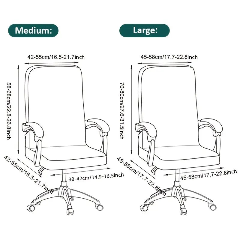 Washable Stretchy Durable Office Chair Seat Cover