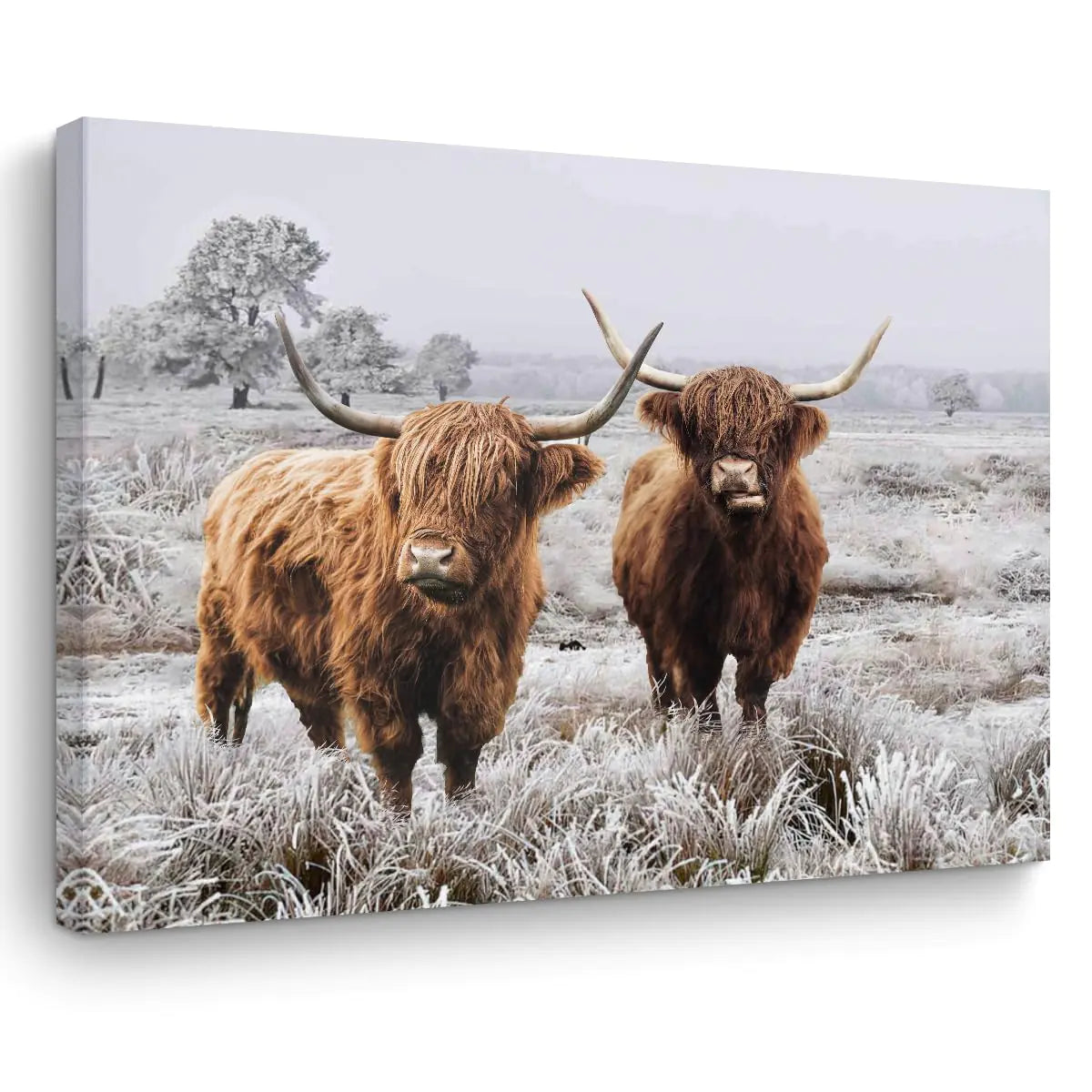 Cow Wall Art Framed Art Western Wall Decor Funny Cows with Bandanas Canvas Cow Print Stuff Cow Gifts Cow Paintings Western Decor Country Room Decor for Home Farmhouse Bedroom Kitchen Nursery-4
