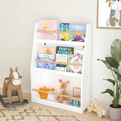 3rd Tier Children's Bookshelves, Children's Bookshelves, Help Keep Bedrooms, Playrooms And Classrooms Tidy And White