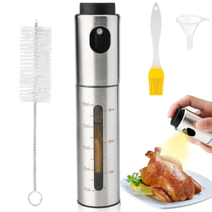 Sailench Oil Sprayer for CookingOlive Oil Spray 100ml Oil Dispenser Bottle for Kitchen Air Fryer Accessories Frying Banking Grilling Roasting Barbecue (style1)