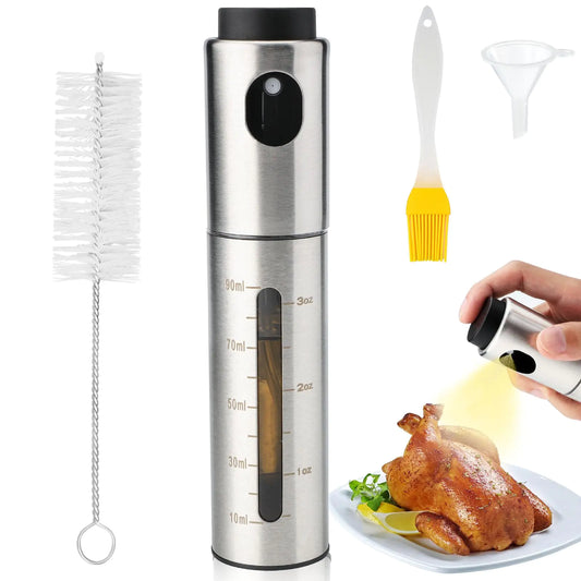 Sailench Oil Sprayer for CookingOlive Oil Spray 100ml Oil Dispenser Bottle for Kitchen Air Fryer Accessories Frying Banking Grilling Roasting Barbecue (style1)