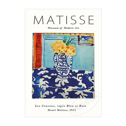 Abstract Line Body Canvas Painting - Matisse Nordic Art