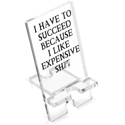 vizuzi Funny Cell Phone Holder Office Phone Stand Office Humor Gifts Home Office Phone Stand Humorous Phone Stands Gag Office Gifts for Women Men Coworkers Boss Cell Phone Stands ZAA2