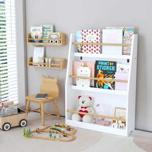3rd Tier Children's Bookshelves, Children's Bookshelves, Help Keep Bedrooms, Playrooms And Classrooms Tidy And White