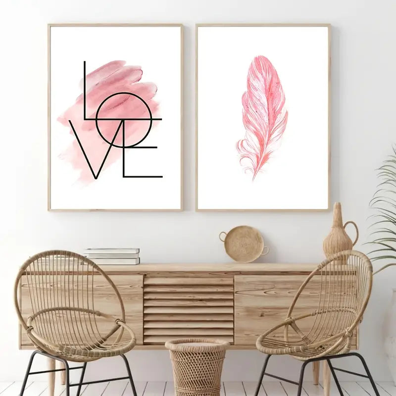 3pcs Frameless Nordic Minimalist Canvas Art Prints