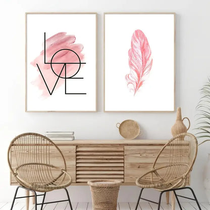 3pcs Frameless Nordic Minimalist Canvas Art Prints