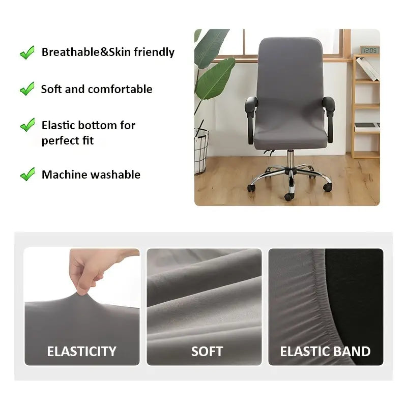 Washable Stretchy Durable Office Chair Seat Cover