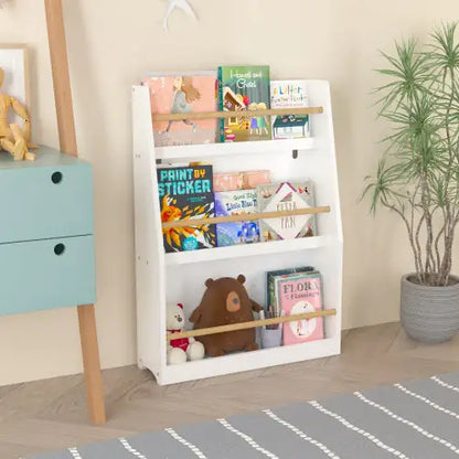 3rd Tier Children's Bookshelves, Children's Bookshelves, Help Keep Bedrooms, Playrooms And Classrooms Tidy And White