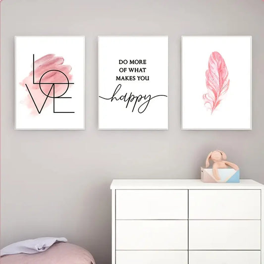 3pcs Frameless Nordic Minimalist Canvas Art Prints