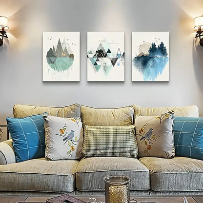 3pcs Abstract Canvas Wall Art for Living Room Decor