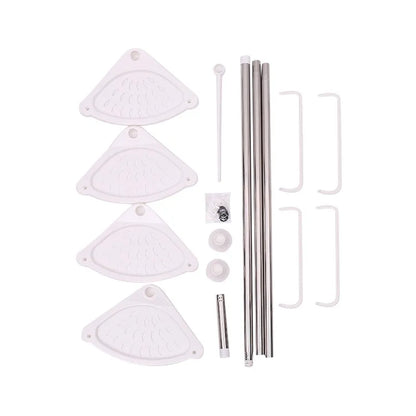Bathroom Storage Rack Punch Free Telescoping