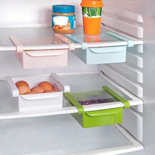 Refrigerator Storage Rack and Drawer Organizer