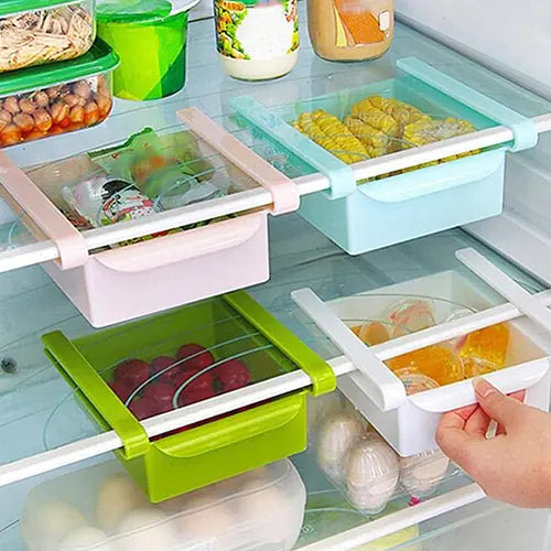 Refrigerator Storage Rack and Drawer Organizer