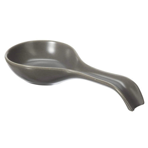 OGGI Ceramic Spoon Rest- Spoon Rest for Stove Top Spoon Holder for Countertop Kitchen Decor for Counter Coffee Bar Accessories Gray