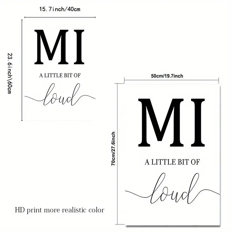 3-Piece Black and White Family Canvas Wall Art Set