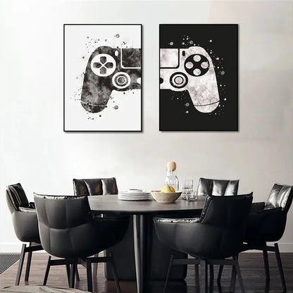 2pcs Decorative Game Room Canvas Wall Art 7.9x11.8in