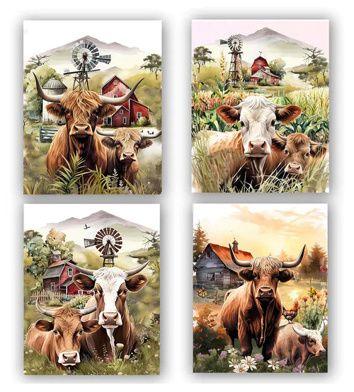 farm cows ImagesFarmhouse Highland Cow Wall Art Rustic Cow Floral Pictures Wall DecorFunny Rustic Cow Pictures Wall DecorCountry Barn Farm Cattle Pictures Farmhouse Cow Wall Decor Set of 4(8x10