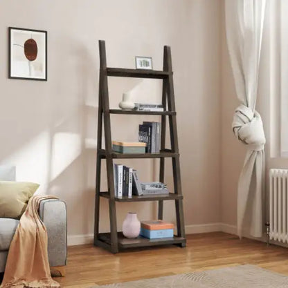 5 Tiers Of Shelves, Bookshelves, Storage Shelves, Bookshelves With Rubberwood Frames Unavailable Platforms- Welfel Temu