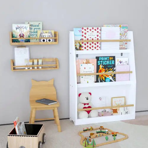 3rd Tier Children's Bookshelves, Children's Bookshelves, Help Keep Bedrooms, Playrooms And Classrooms Tidy And White
