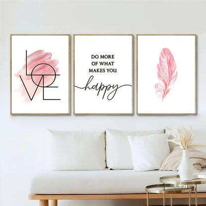 3pcs Frameless Nordic Minimalist Canvas Art Prints